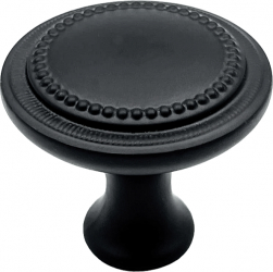 Buton pentru mobila Baroc finisaj negru mat D 32 mm