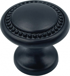 Buton pentru mobila Louis finisaj negru D 25 mm 