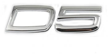 Emblema D5 spate portbagaj Volvo 