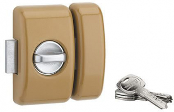 Broasca aplicata 45 mm UNIVERSEL cilindru cu 4 chei reversibile si card proprietate bronz epoxidic THIRARD 