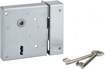 Broasca aplicata ALSACE ax 60 mm sens deschidere dreapta incuiere prin aEztragereaE 2 chei caneluri zincat THIRARD