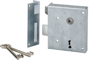 Broasca aplicata ALSACE ax 60 mm sens deschidere stanga incuiere prin aEzimpingereaE 2 chei caneluri zincat THIRARD 