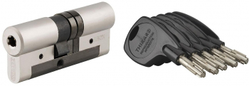 Butuc usa 33 x 43 mm standard nichel mat inalta siguranta COBRA 2+ 4 chei cu pompe si card proprietate THIRARD 