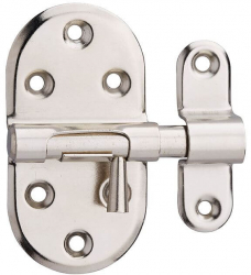 Zavor usa mobilier aplicat bolt rotund 9 mm nichelat THIRARD 