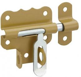 Zavor usa sau poarta aplicat blocare lacat 53 mm bolt rotund 7 5 mm bronz THIRARD 