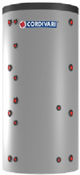 Puffer FIT1 800L CORDIVARI acumulator energie termica cu 1 serpentina izolat pentru centrale pe lemne/peleti 