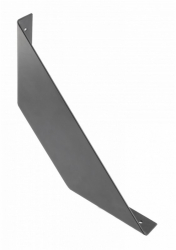Consola raft Flat finisaj negru mat 200x200 mm 