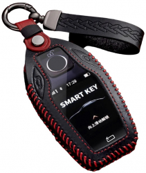 Husa piele negru pentru cheie afisaj BMW G11 G12 G30 G31 G32 i8 I12 I15 G01 X3 G02 X4 G05 