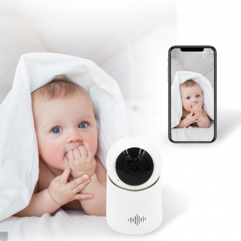 Sistem de Monitorizare WIFI Video si Audio Pentru Bebelusi cu Aplicatie Mobila Detector de Miscare Sunet Temperatura si Umiditate 