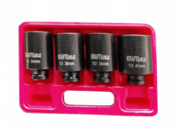 Set trusa chei tubulare impact 34-41mm hexagonale 6 colturi 4 piese intarite pistol impact KD11753 