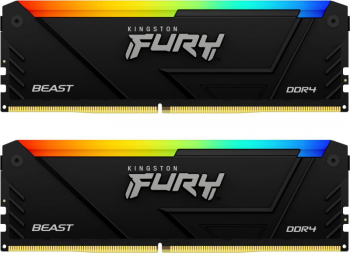 Memorie Kingston FURY Beast RGB 32GB DDR4 3600MHz CL18 Dual Channel Kit KF436C18BB2AK232 
