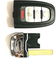 CARCASA CHEIE COMPATIBIL AUDI 3+1BUTON PANICA SI LOCAS PT BATERIE 