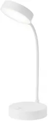 Lampa LED Flexibila de Birou MRG M1631 Reincarcabila Touch Alba