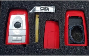 Carcasa cheie compatibil BMW smartkey 4 butoane rosie 