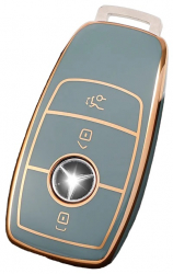 Husa cheie tpu gri Mercedes Benz A B C E S Class W204 W205 W212 W213 W176 GLC CLA AMG W177 