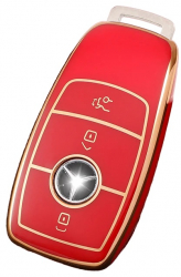Husa cheie tpu rosu Mercedes Benz A B C E S Class W204 W205 W212 W213 W176 GLC CLA AMG W177 