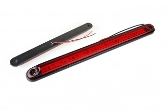 Lampa de pozitie cu 15 leduri 12v-24v rosie 