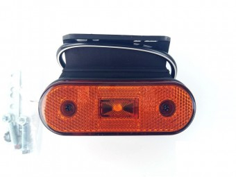 Lampa laterala gabarit 1 LED 24V tip aspock cu suport 1652LS 