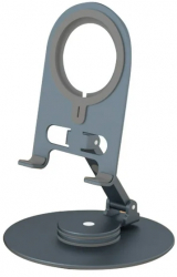 Stand birou Aluminium MTP pentru iPhone Compatibil MagSafe Pliabil Black 