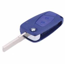 Carcasa cheie briceag complecta pentru Fiat 3 but cu electronica si cip albastra 