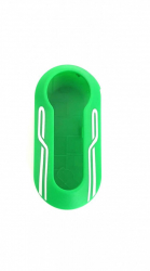 Husa cheie pentru Fiat verde cu alb 