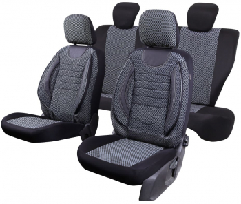 Huse scaune auto cu insertii de piele ecologica Ford Focus II 2005-2011 