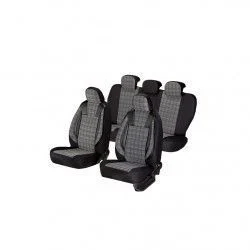 Huse scaune auto Umbrella BMW SERIA 5 Luxury Piele ecologica Negru+ Gri Textil 