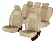 Huse scaune auto VW BORA 1998 - 2005 dAL Elegance Bej Piele ecologica + Textil 