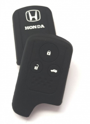 Husa cheie silicon pentru Honda 3 butoane negru 