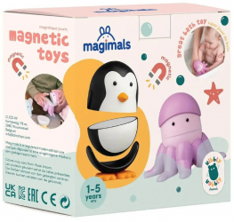 Joc cu magneti Magimals - Pinguin si caracatita 