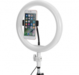 Lampa circulara cu trepied 3 faze lumina 22 inch