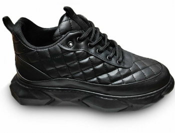 Pantofi sport MBrands barbati cu model cusut din piele ecologica - 41 