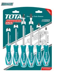 Set 6 surubelnite TOTAL Industrial - Cr-V - TOTAL - SET 6 SURUBELNITE - CR-V INDUSTRIAL 