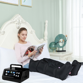 Aparat de presoterapie drenaj limfatic pentru picioare Alhena® FO3001-4-Digital 4 camere 6 moduri de tratament marimea M 
