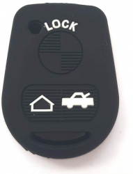 Husa silicon carcasa cheie compatibil BMW 3 butoane negru 