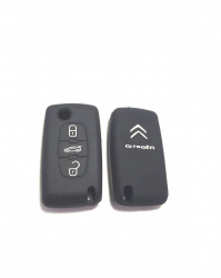 Husa silicon carcasa cheie compatibil Citroen 3 butoane 