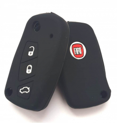 Husa silicon carcasa cheie compatibil Fiat 3 butoane 