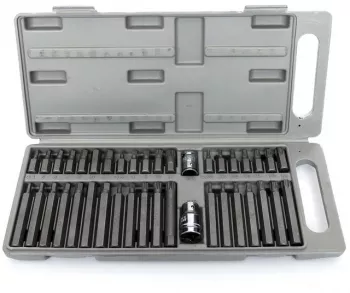 Trusa Set bit torx hex spline 40 piese scurte lungi 1 2 3 8 KD10219 