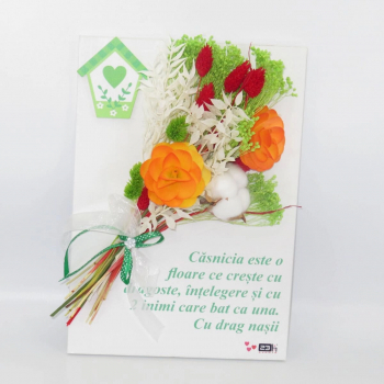 Cadou miri fini tablou cu aranjament floral - ILIF207066 - 23h Events 