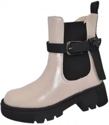 Cizme imblanite pentru fete Bessky BM3194-2C Bej 