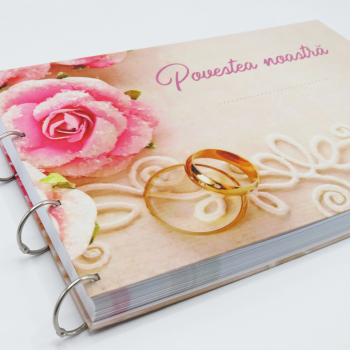 Guest Book- carte mesaje invitati model Verighete 80 file - ILIF1951 - 23h Events 