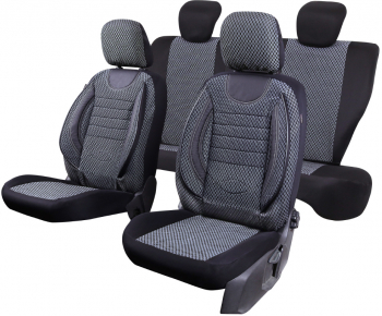 Huse scaune auto cu insertii de piele ecologica Dacia Logan 2012-2020 