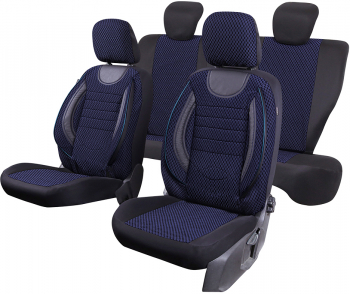 Huse scaune auto cu insertii de piele ecologica DACIA SANDERO 2009-2012 BANCHETA FRACTIONATA 