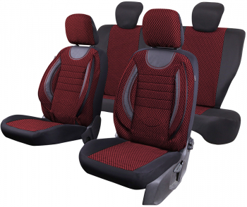 Huse scaune auto cu insertii de piele ecologica DACIA SANDERO 2009-2012 BANCHETA FRACTIONATA 