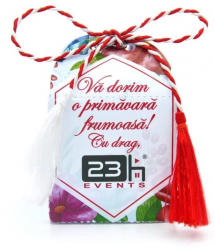 Martisor cu miere set 4 buc. handmade Va dorim o primavara frumoasa 50 gr/buc - DSBC202031 - 23h Events 