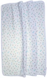 Paturica din bumbac pentru baieti 70 x 70 cm Mini Junior 090923-5 Alb 