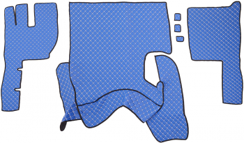 Set Covorase Piele Ecologica Truck Umbrella Pentru Volvo Fh12 2005-2011 Manual Albastru Tip 2 
