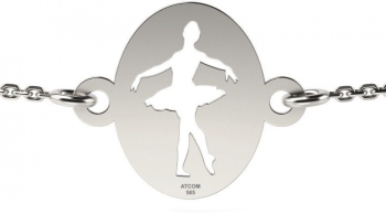 Bratara cu lantisor din argint model Balerina 