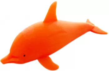 Jucarie antistres delfin pentru copii Midex 620610-P Portocaliu 