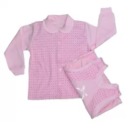 Pijama 2 piese salopeta si bluza pentru fete Koala K847RZ Roz 
